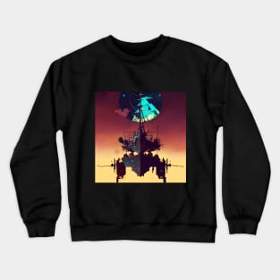 Flying warship Crewneck Sweatshirt